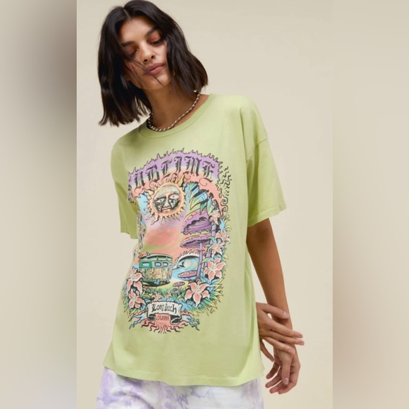 Daydreamer Sublime LBC Day Trip Merch Tee Lily Green - Picture 5 of 10